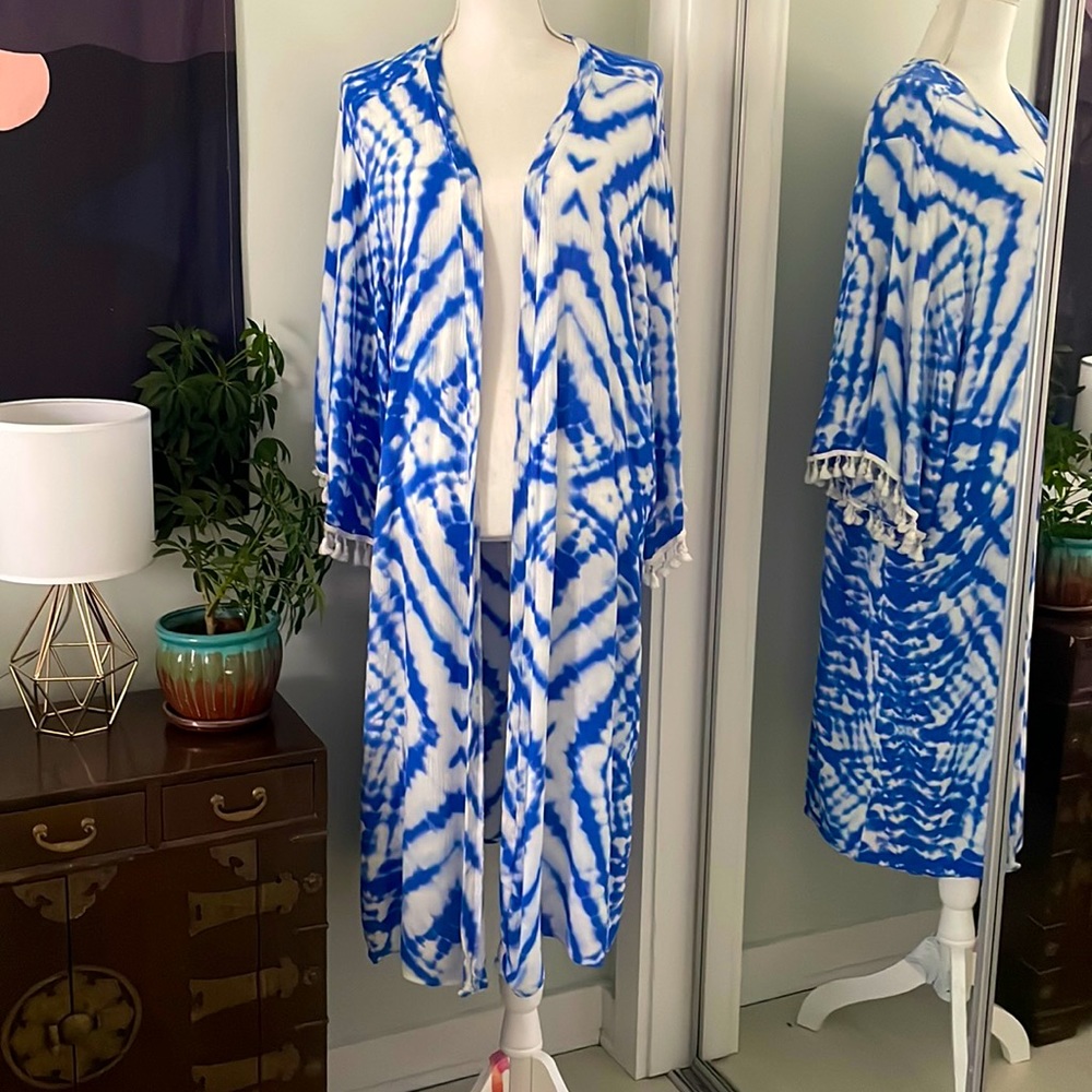 Xhilaration Flowy Tie-Dye Kimono, Size XXL